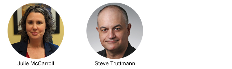 Julie McCarroll and Steve Truttmann