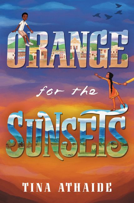 Book cover orange for the sunsets