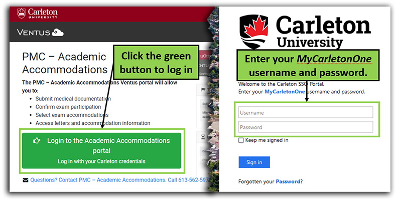 Student portal login