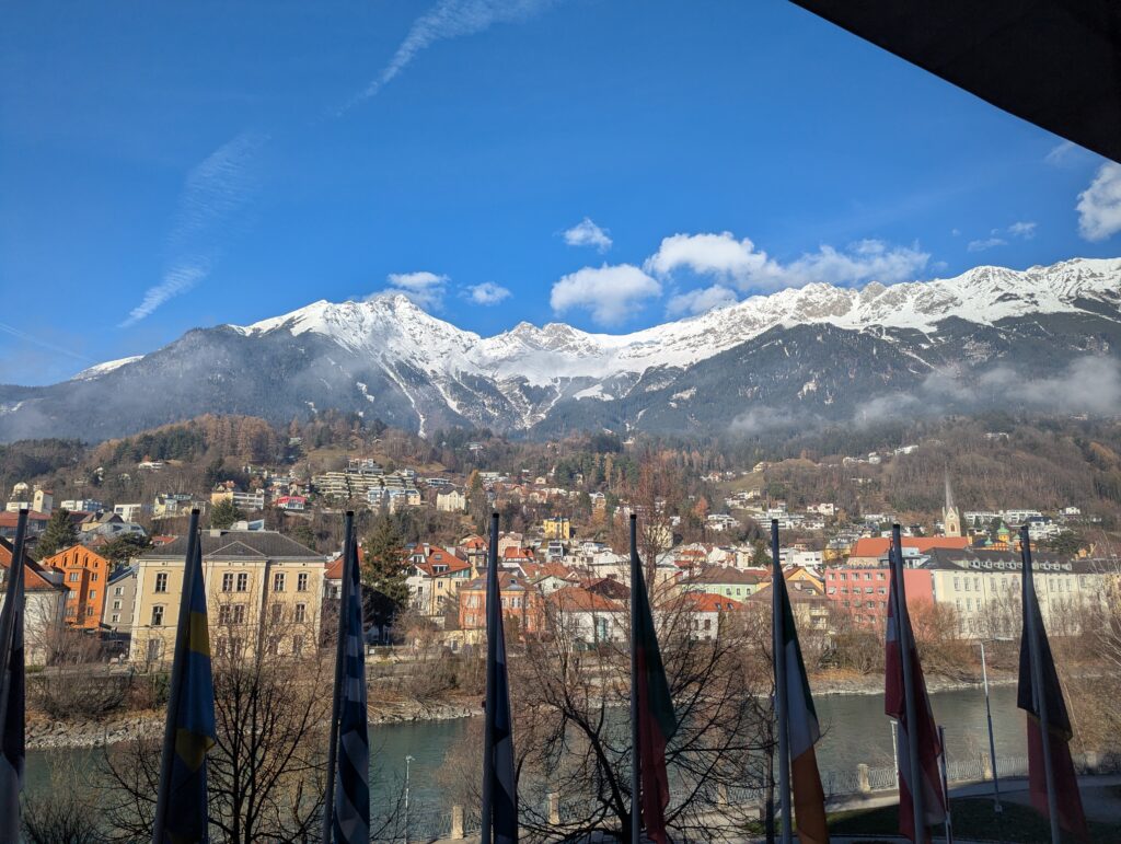 A photo taken by Dr. Viau of the mountain view as seen from the conference venue.