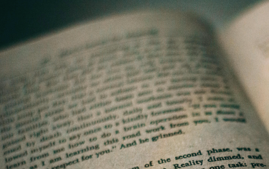 illegible text on a a page