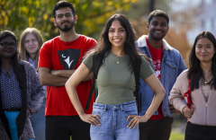 Six Carleton students – including people who are black, south Asian, east Asian and white