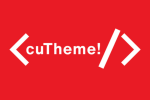 A depiction of a code snippet with the word cuTheme at the centre.