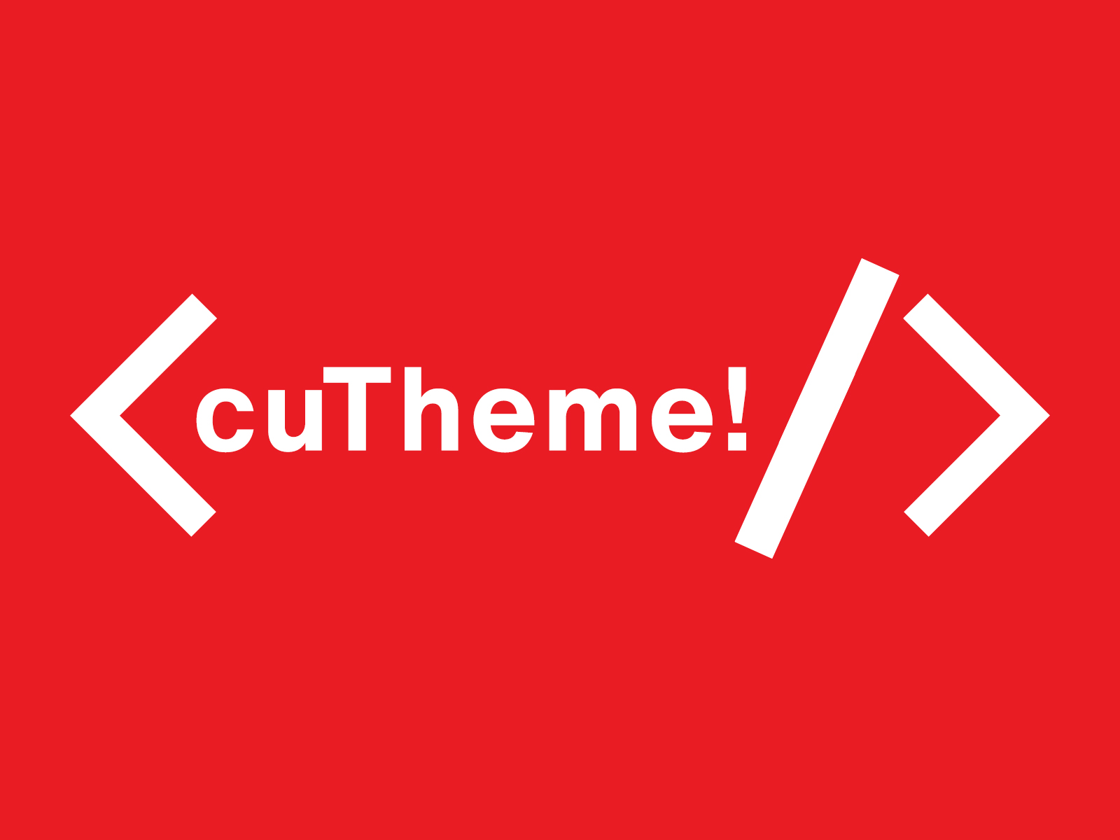 A depiction of a code snippet with the word cuTheme at the centre.