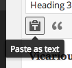 Paste as plain text