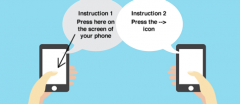Instructions on using a phone application