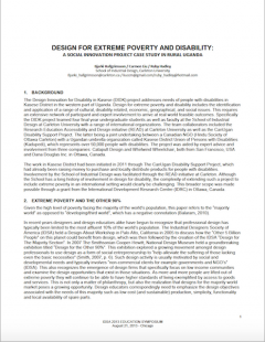 Image and link to a case study 'Design for Extreme Poverty and Disability'