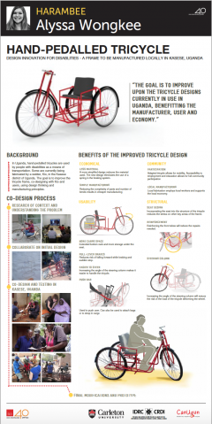 Image and link to poster for Hand-Pedalled Tricycle: An improved Frame
