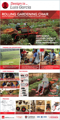 Poster for Design is.. Topic Rolling Gardening Chair