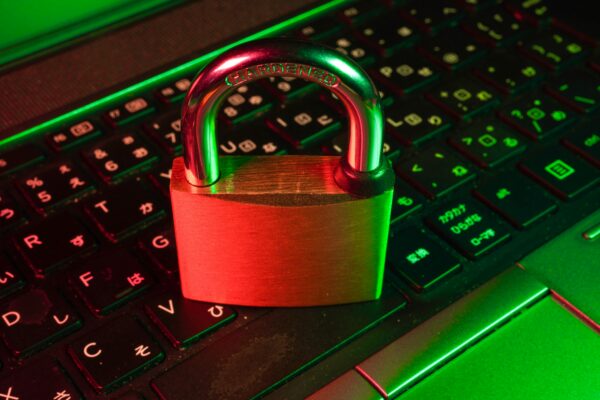 A lock on a keyboard.